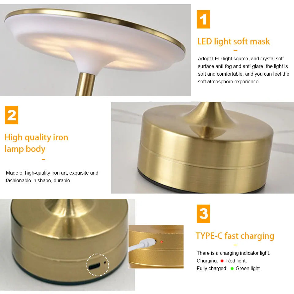Luxury Touch LED Table Lamp