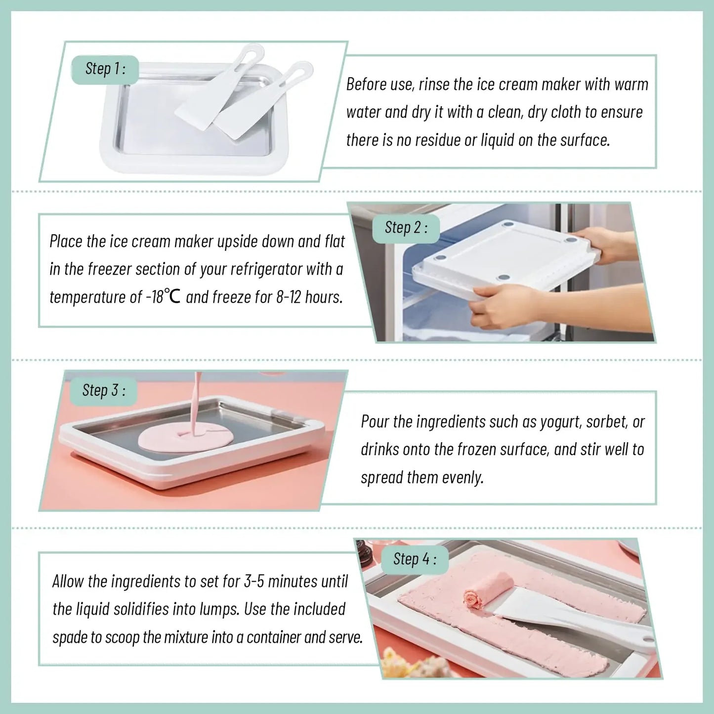 FrostRoll Pro – DIY Rolled Ice Cream Maker